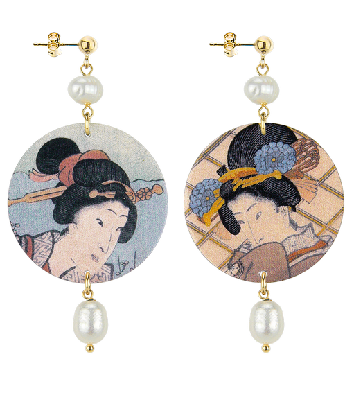 Orecchini Samurai Classico Perla - Lebole Maison