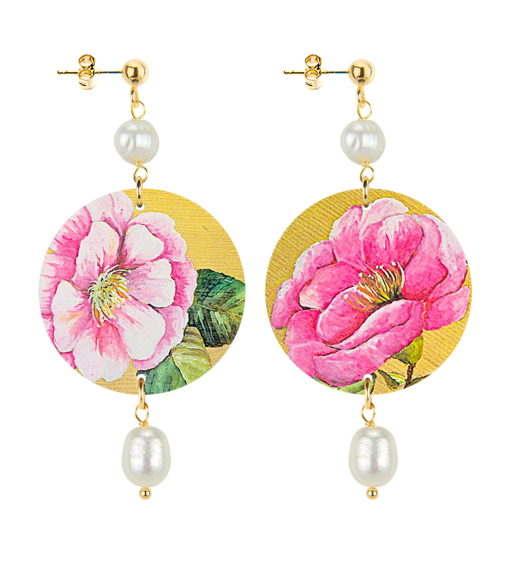 Orecchini Fiore Bianco Piccolo Perla - Lebole Maison