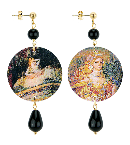 Orecchini Principessa Piccolo Nero - Lebole Maison