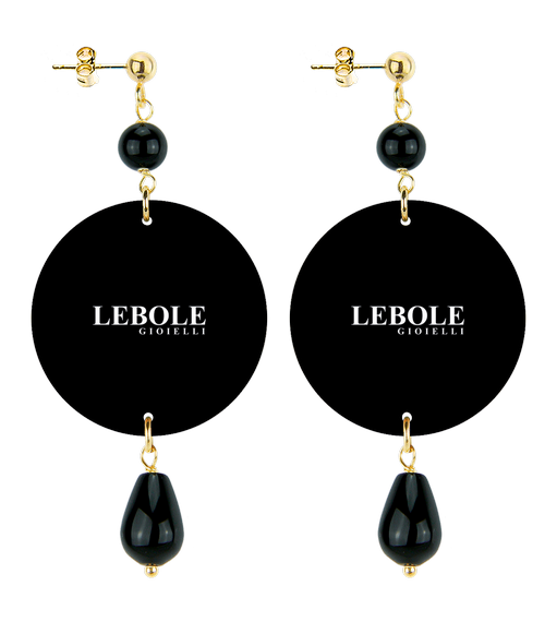 Orecchini Principessa Piccolo Nero - Lebole Maison