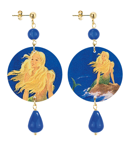 Orecchini Sirenetta Piccolo Blu - Lebole Maison