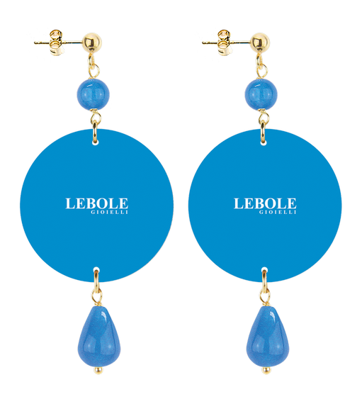 Orecchini Regina Di Ghiaccio Piccolo Azzurro - Lebole Maison
