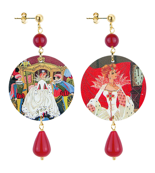 Orecchini Cenerentola Piccolo Rubino - Lebole Maison