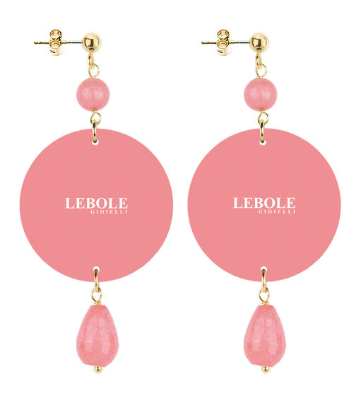 Orecchini Alice Piccolo Rosa Sfaccettato - Lebole Maison