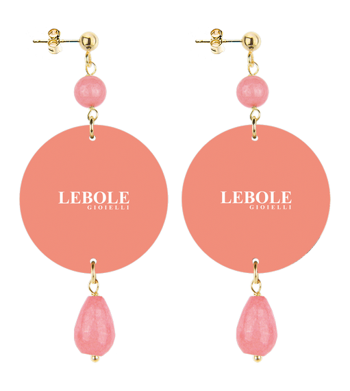 Orecchini Fiore Rosa Piccolo Rosa Sfaccettato - Lebole Maison