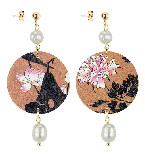 Orecchini Fiore Bianco Piccolo Perla - Lebole Maison