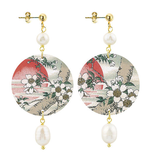 Orecchini Monte Fuji Piccolo Perla - Lebole Maison