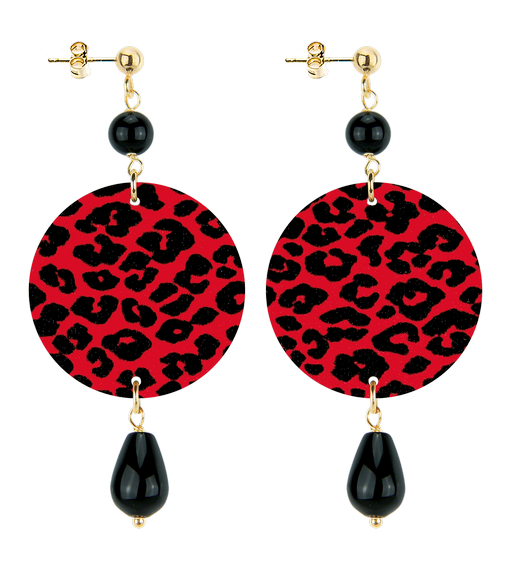 Orecchini Maculato Piccolo Nero - Lebole Maison