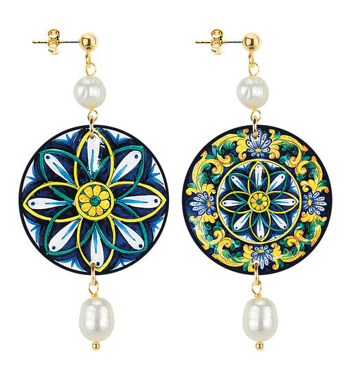 Orecchini Mosaico Piccolo Perla - Lebole Maison