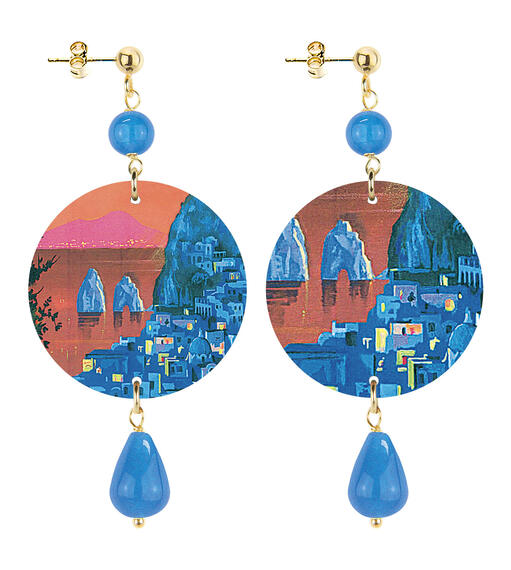 Orecchini Capri Piccolo Azzurro - Lebole Maison