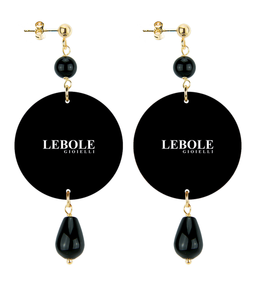 Orecchini Tigrato Piccolo Nero - Lebole Maison