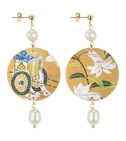 Orecchini Fondo Oro Piccolo Perla - Lebole Maison