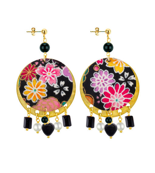 Orecchini Enso Nero - Lebole Maison