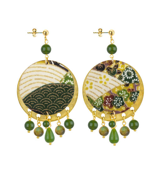 Orecchini Enso Verde Oliva - Lebole Maison