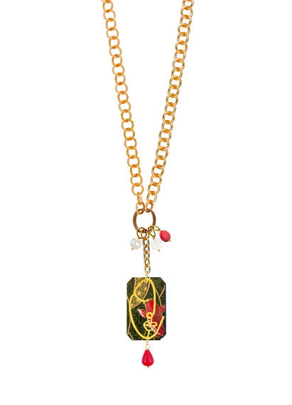 Collana Doppia Viso Rubino - Lebole Maison