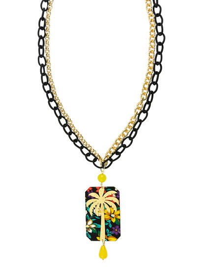 Collana Palma Fiore Giallo - Lebole Maison