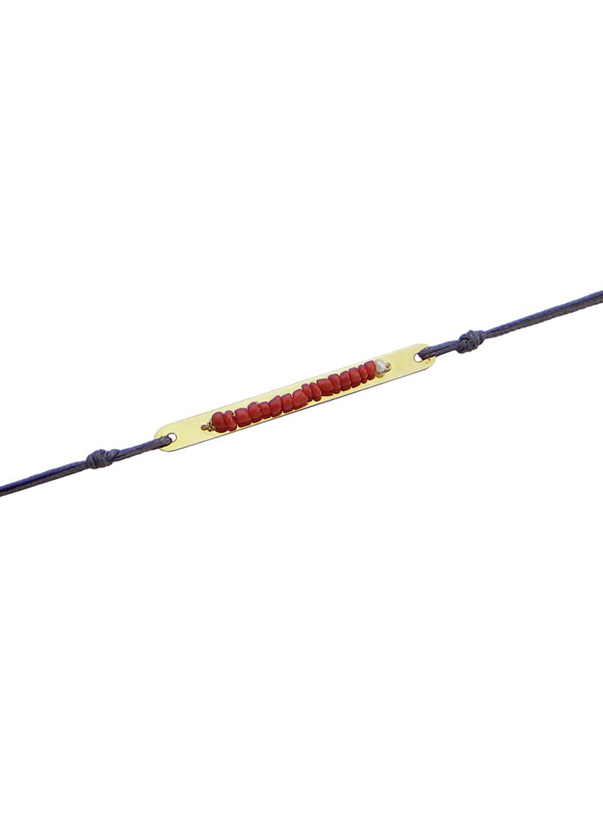 Gray And Red Bond Bracelet - Lebole Maison