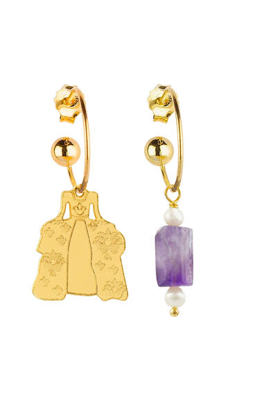 Orecchini Hoop Dama Viola - Lebole Maison
