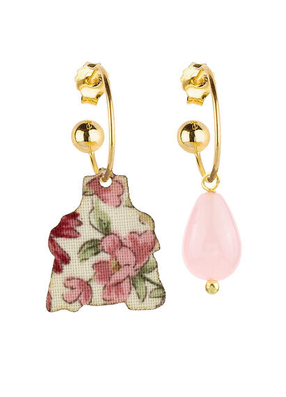 Orecchini Hoop Dama Rosa - Lebole Maison