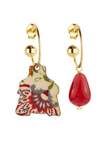 Orecchini Hoop Dama Rubino - Lebole Maison