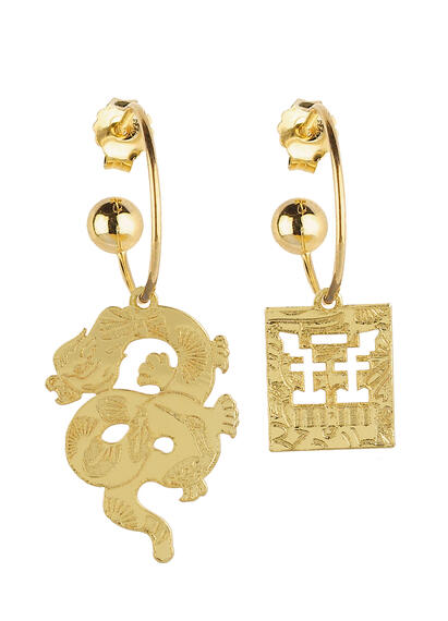 Orecchini Hoop Drago - Lebole Maison