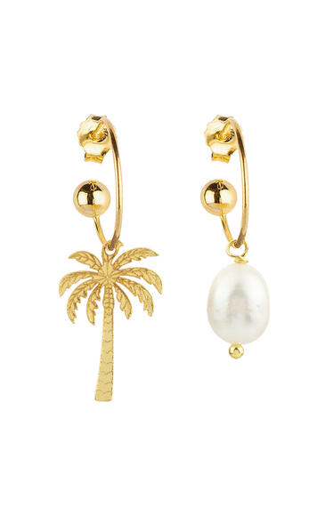 Orecchini Hoop Palma Perla - Lebole Maison