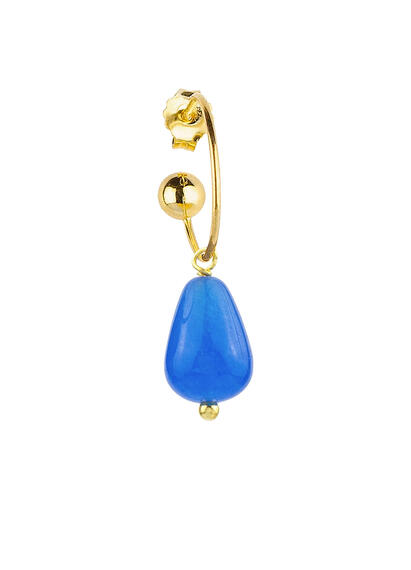Orecchino Hoop Goccia Azzurro - Lebole Maison