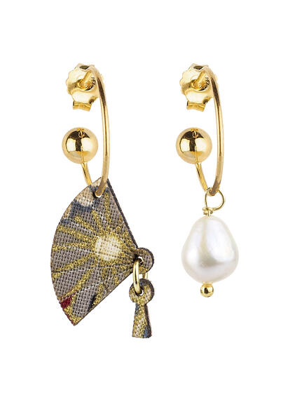 Orecchini Hoop Ventaglio Perla - Lebole Maison