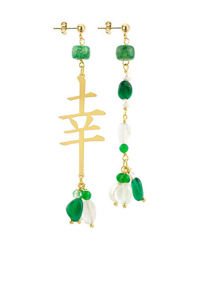 Orecchini Fortuna Verde - Lebole Maison