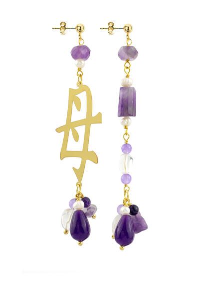 Orecchini Mamma Viola - Lebole Maison