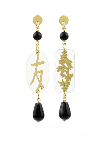 Orecchini Amicizia Plexi Mini Trasparente - Lebole Maison