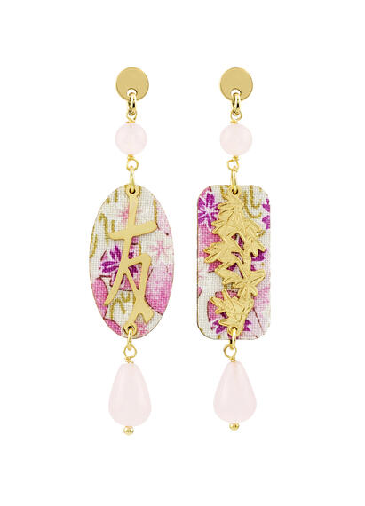 Orecchini Amicizia Mini Rosa - Lebole Maison