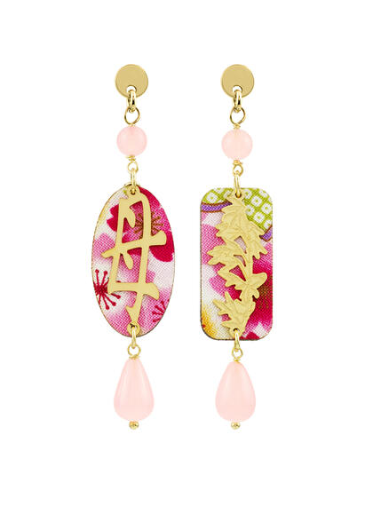 Orecchini Mamma Mini Rosa - Lebole Maison