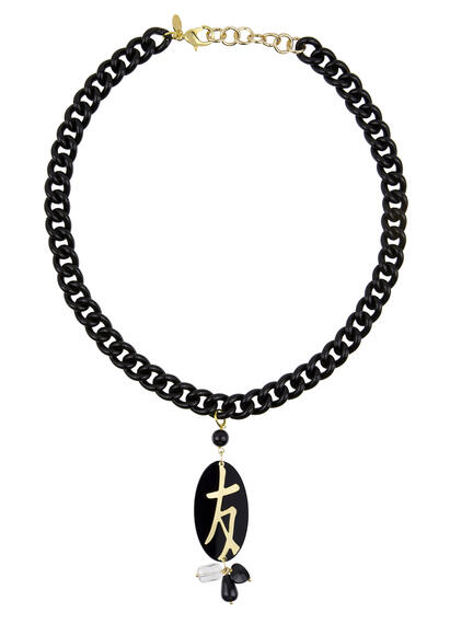 Collana Amicizia Plexi Nero - Lebole Maison