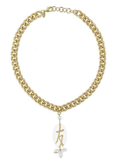 Collana Amicizia Plexi Perla - Lebole Maison