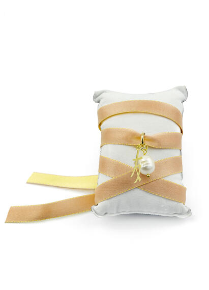 Bracciale Tessuto Kanji Amicizia Arancione - Lebole Maison