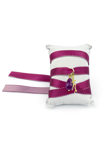 Bracciale Tessuto Kanji Amicizia Fucsia - Lebole Maison