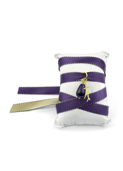 Bracciale Tessuto Kanji Amicizia Viola - Lebole Maison