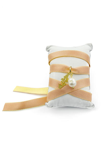 Bracciale Tessuto Kanji Bambu Arancione - Lebole Maison