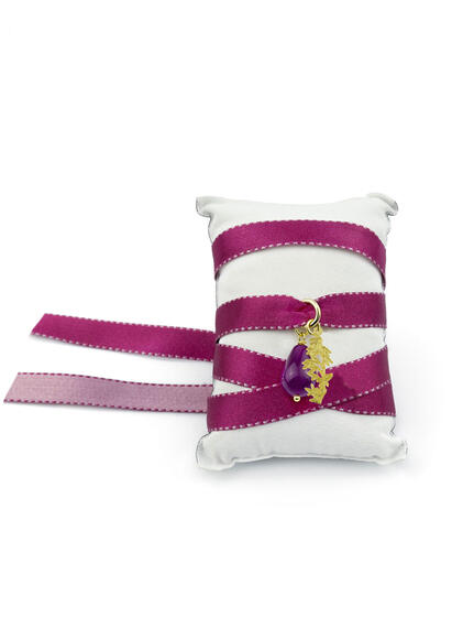 Bracciale Tessuto Kanji Bambu Fucsia - Lebole Maison