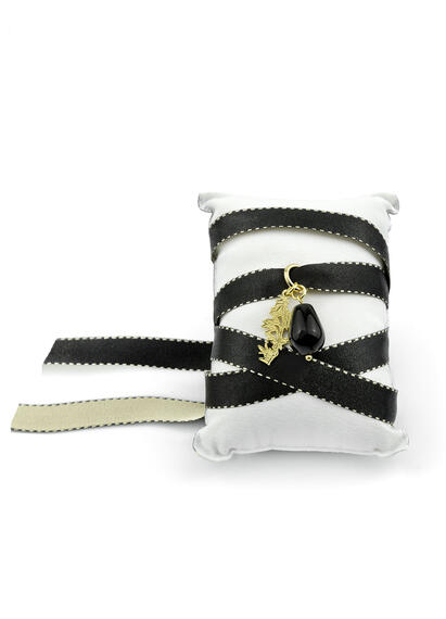 Bracciale Tessuto Kanji Bambu Nero - Lebole Maison