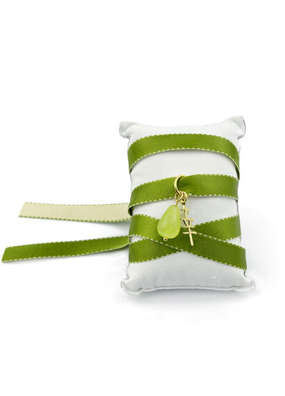 Bracciale Tessuto Kanji Fortuna Verde - Lebole Maison