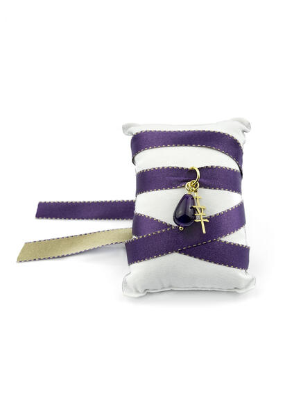 Bracciale Tessuto Kanji Fortuna Viola - Lebole Maison