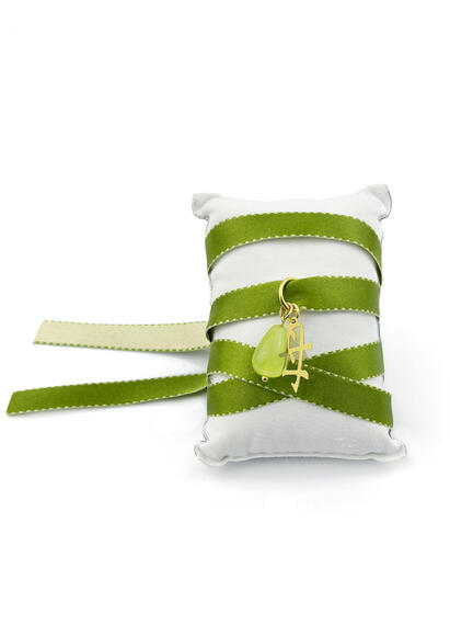 Bracciale Tessuto Kanji Mamma Verde - Lebole Maison