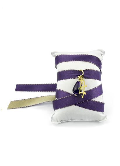 Bracciale Tessuto Kanji Mamma Viola - Lebole Maison