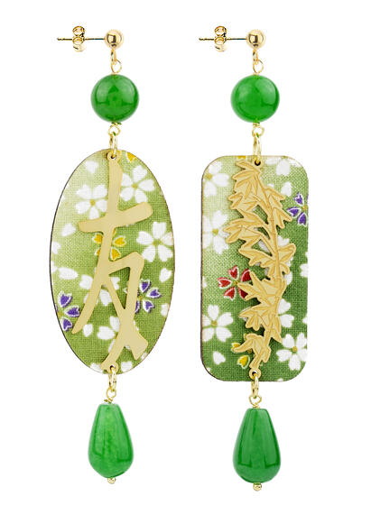 Orecchini Amicizia Verde - Lebole Maison