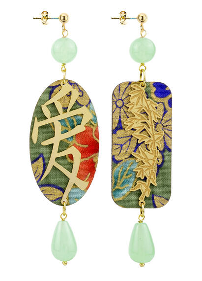 Orecchini Amore Verde Giada - Lebole Maison