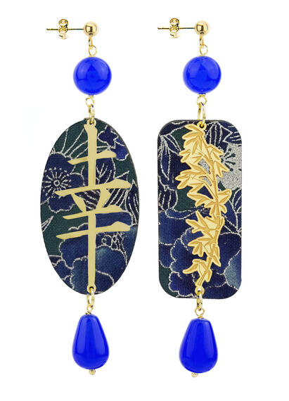 Orecchini Fortuna Blu - Lebole Maison