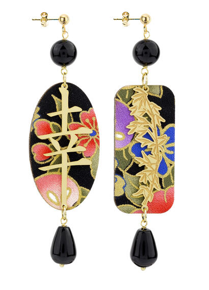 Orecchini Fortuna Nero - Lebole Maison