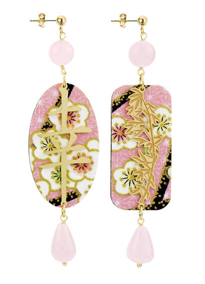 Orecchini Fortuna Rosa - Lebole Maison